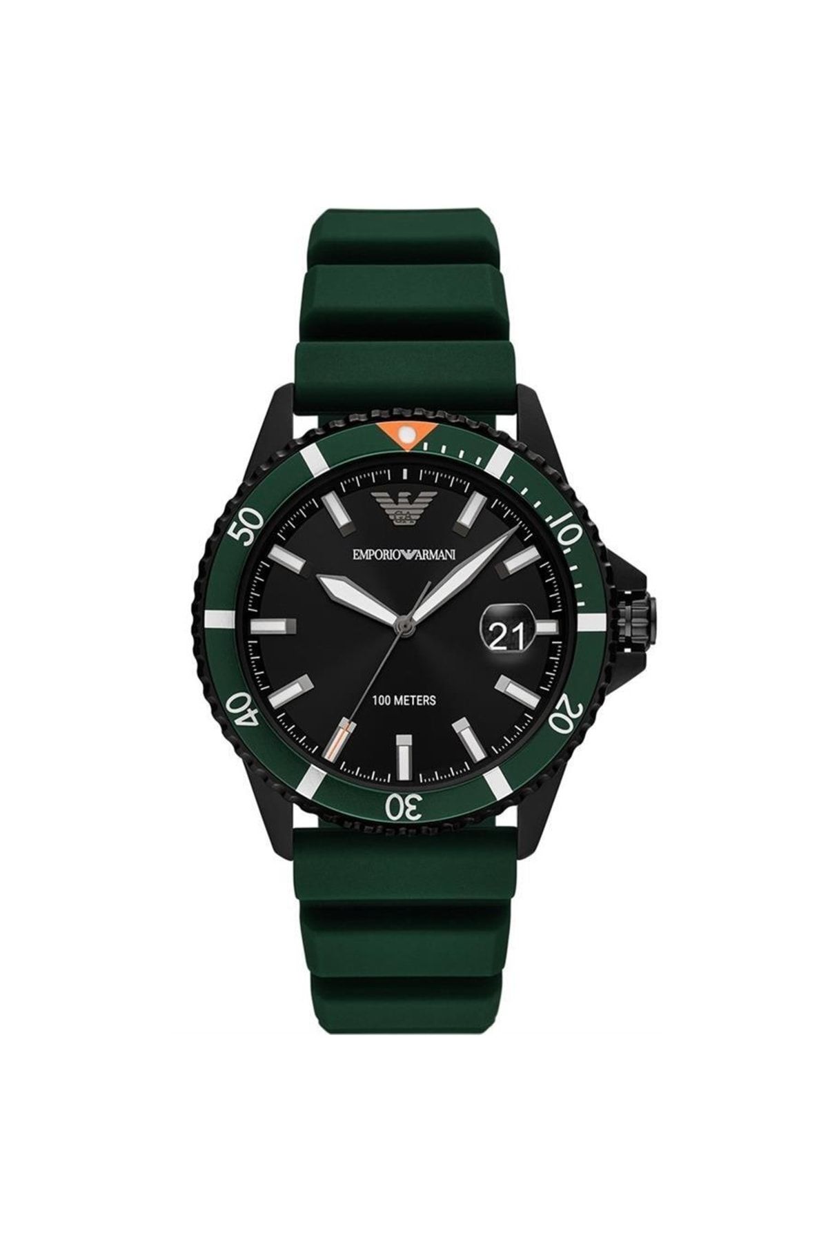 Green armani watch best sale