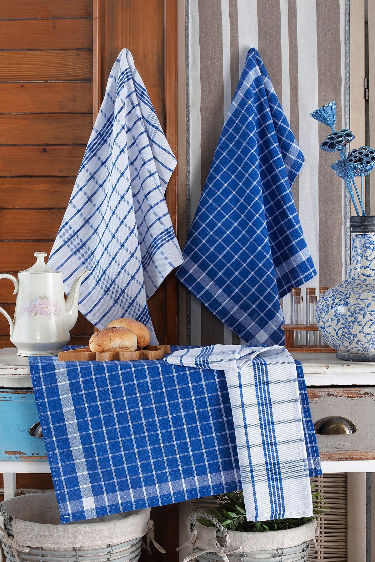 Checkered sales kitchen towels