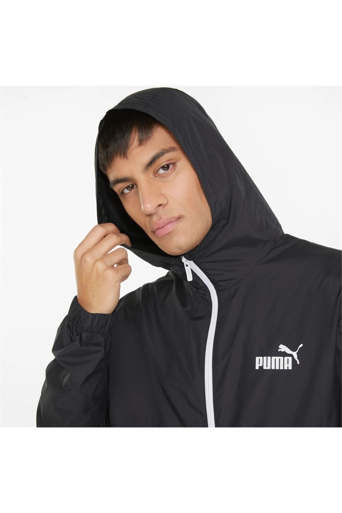 Puma black top and white windbreaker