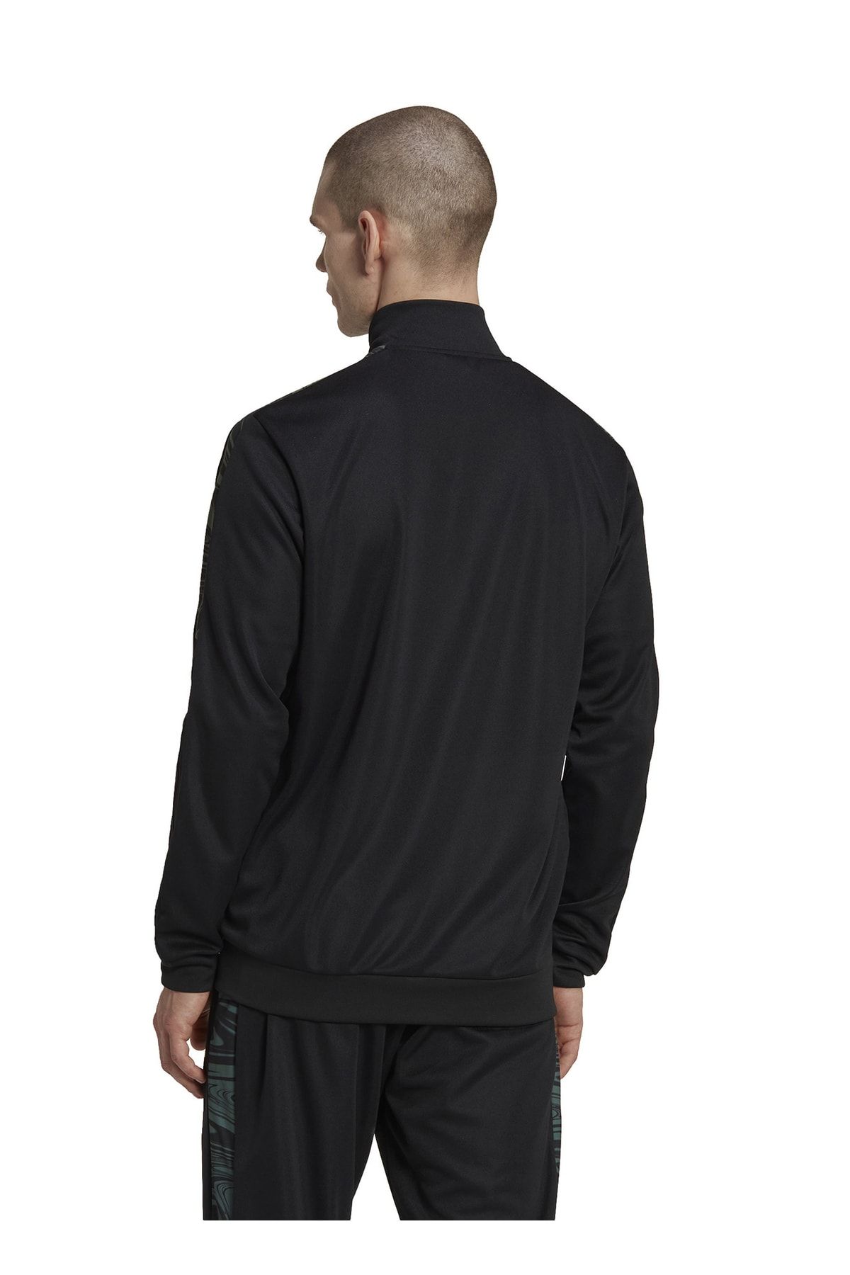 Adidas black tracksuit sales jacket