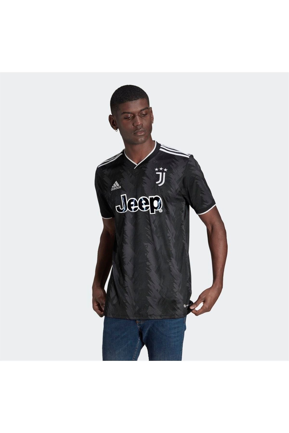 Black adidas football sales shirt