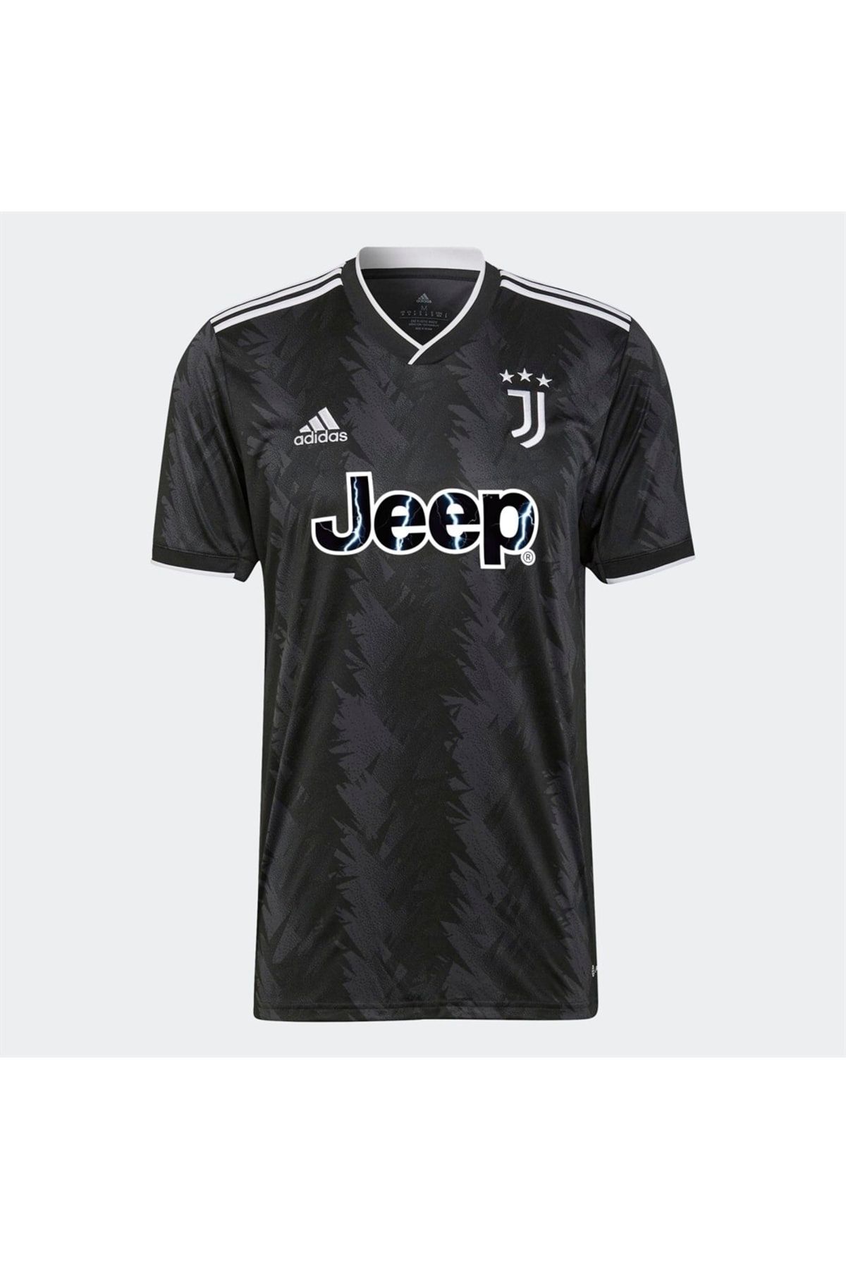Black adidas deals football shirt