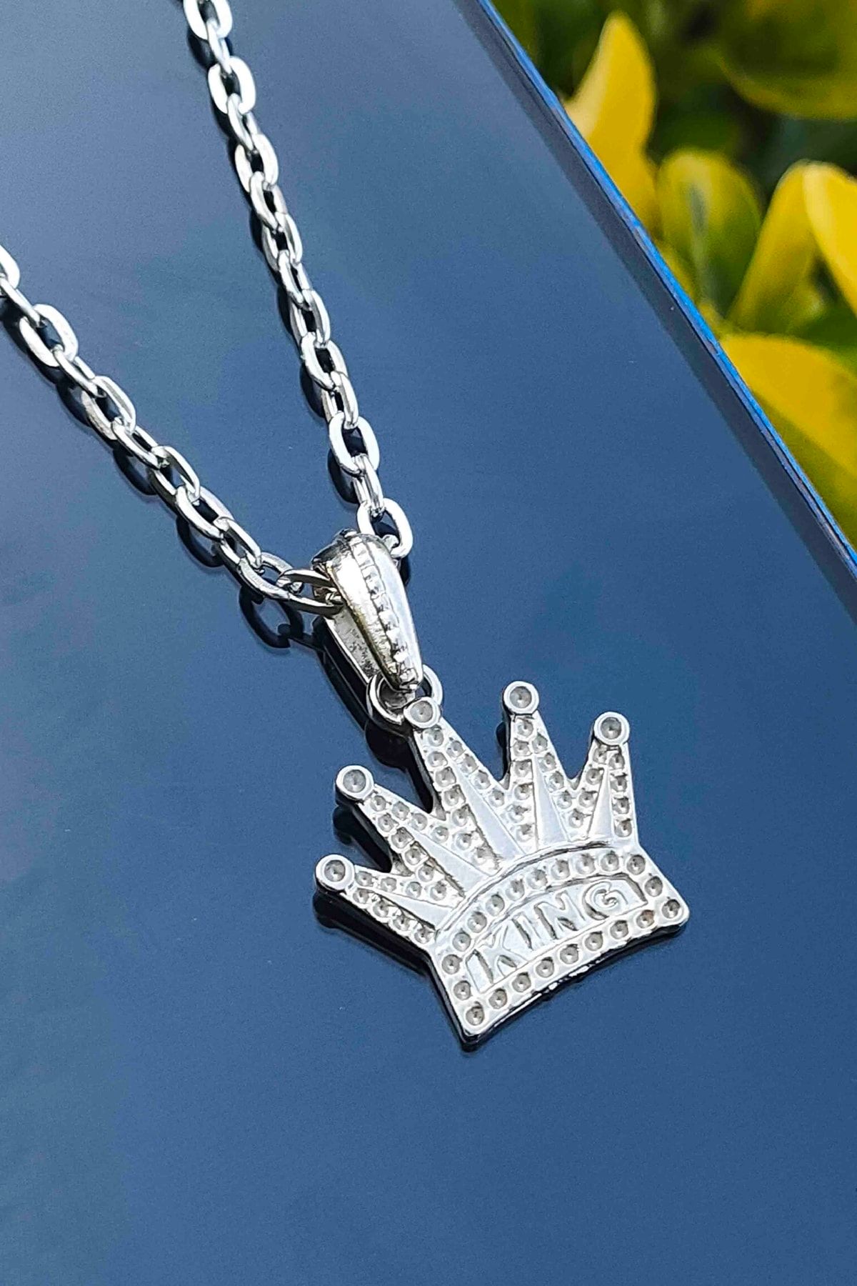 Crown necklace silver hotsell