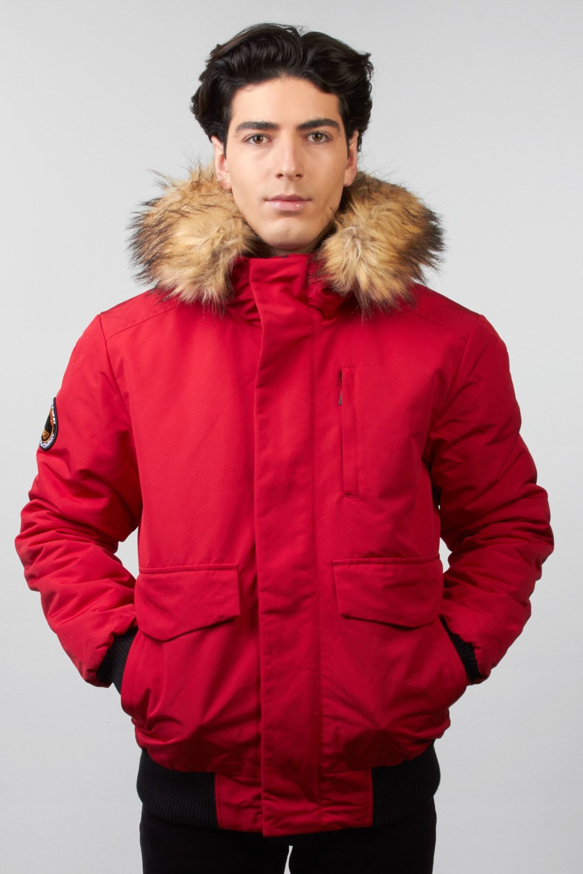 SUPERDRY Winter Jacket Red Parka Trendyol