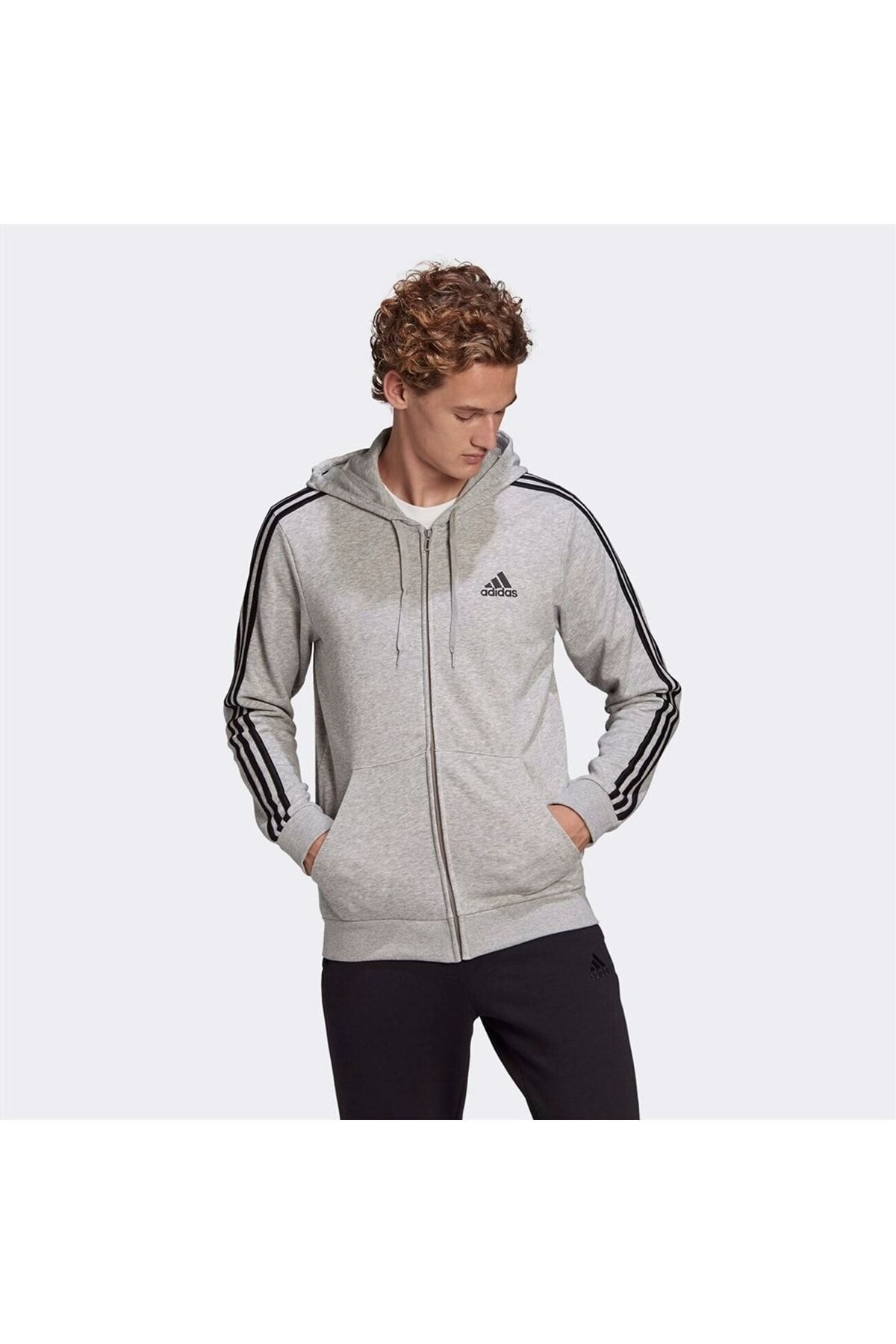 adidas Gray Men s Sweatshirt Trendyol