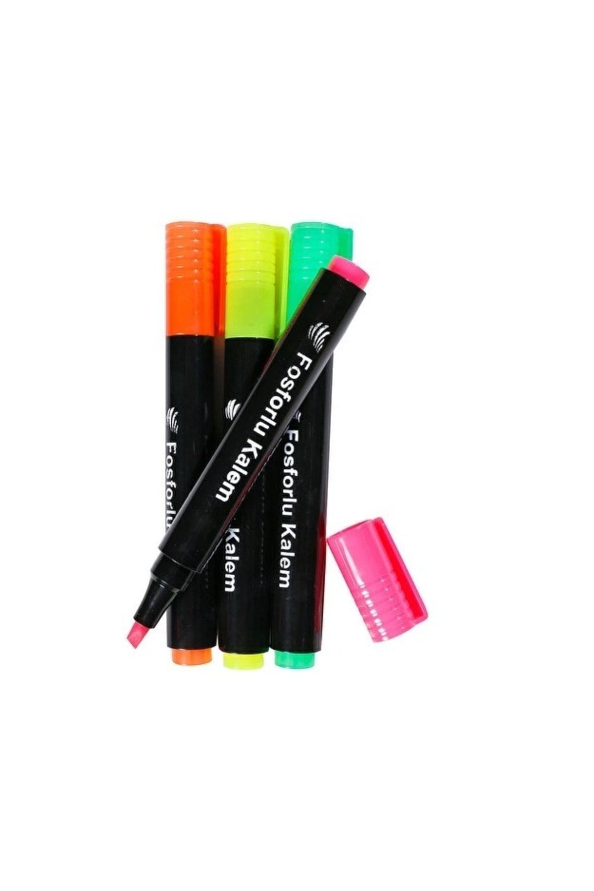 stisna 4 Colors Highlighter Marker Pen Set Scribble Painting on Plastic Wood Stone Metal and Glass