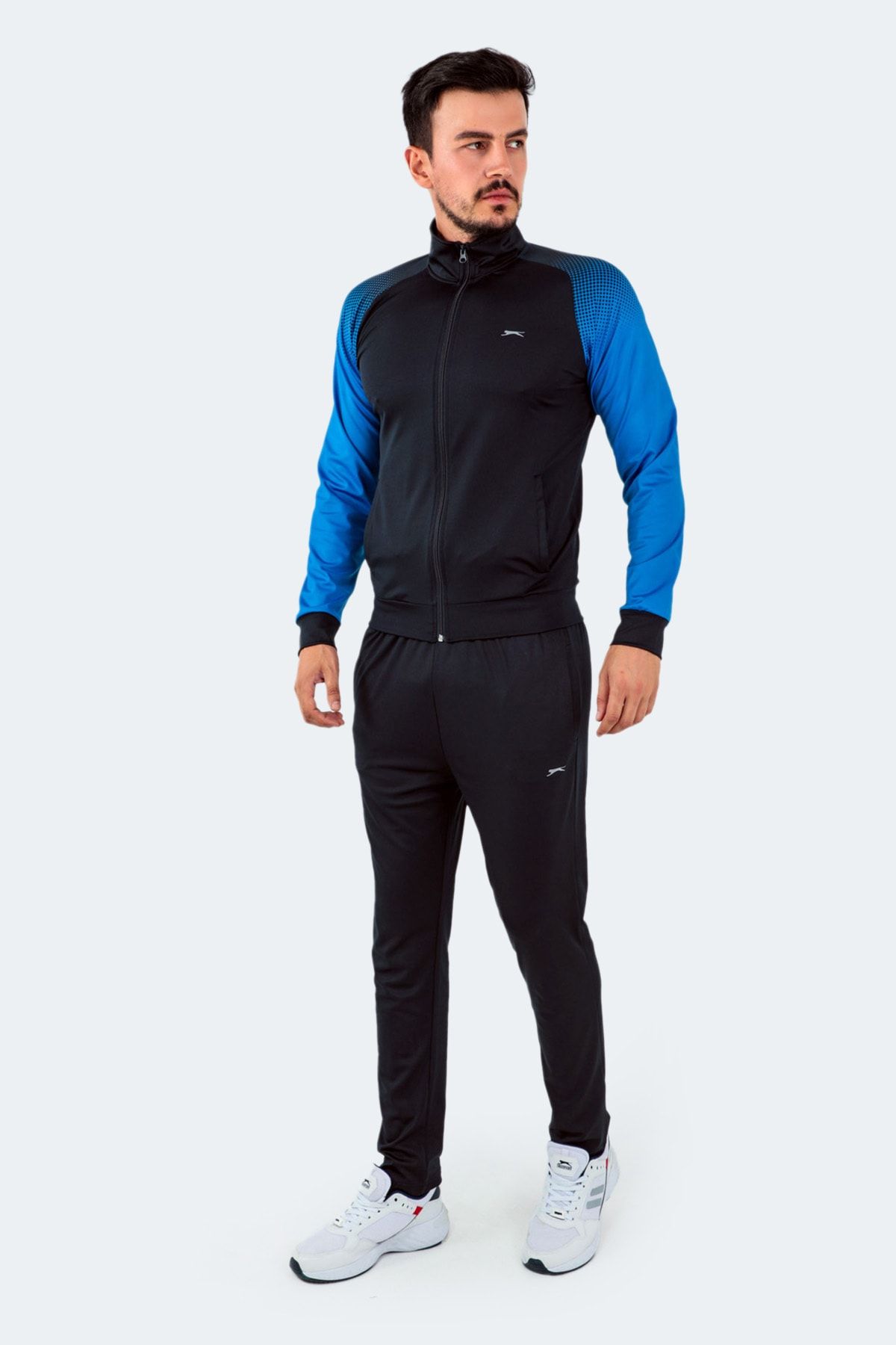 Navy and cheap white tracksuit