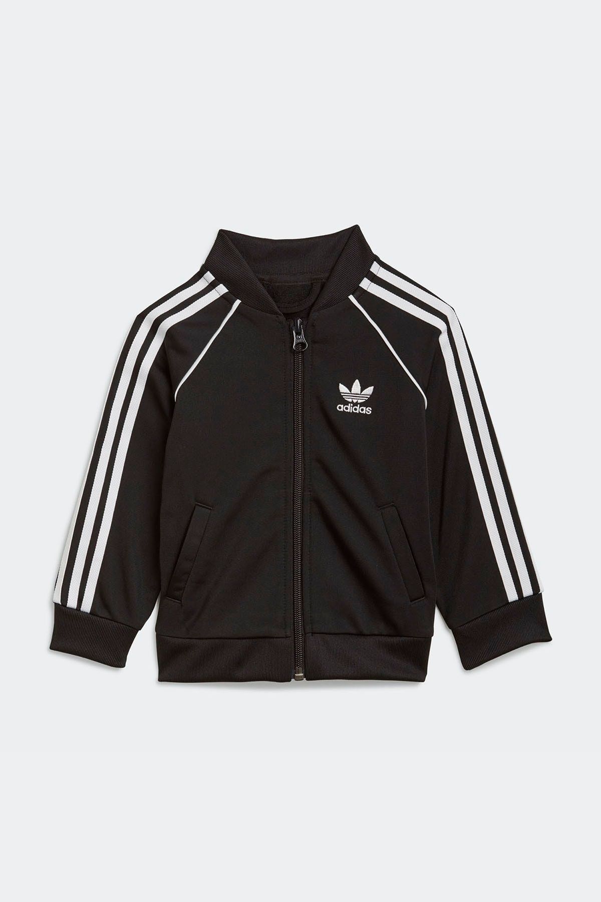 Black adidas sst hotsell tracksuit
