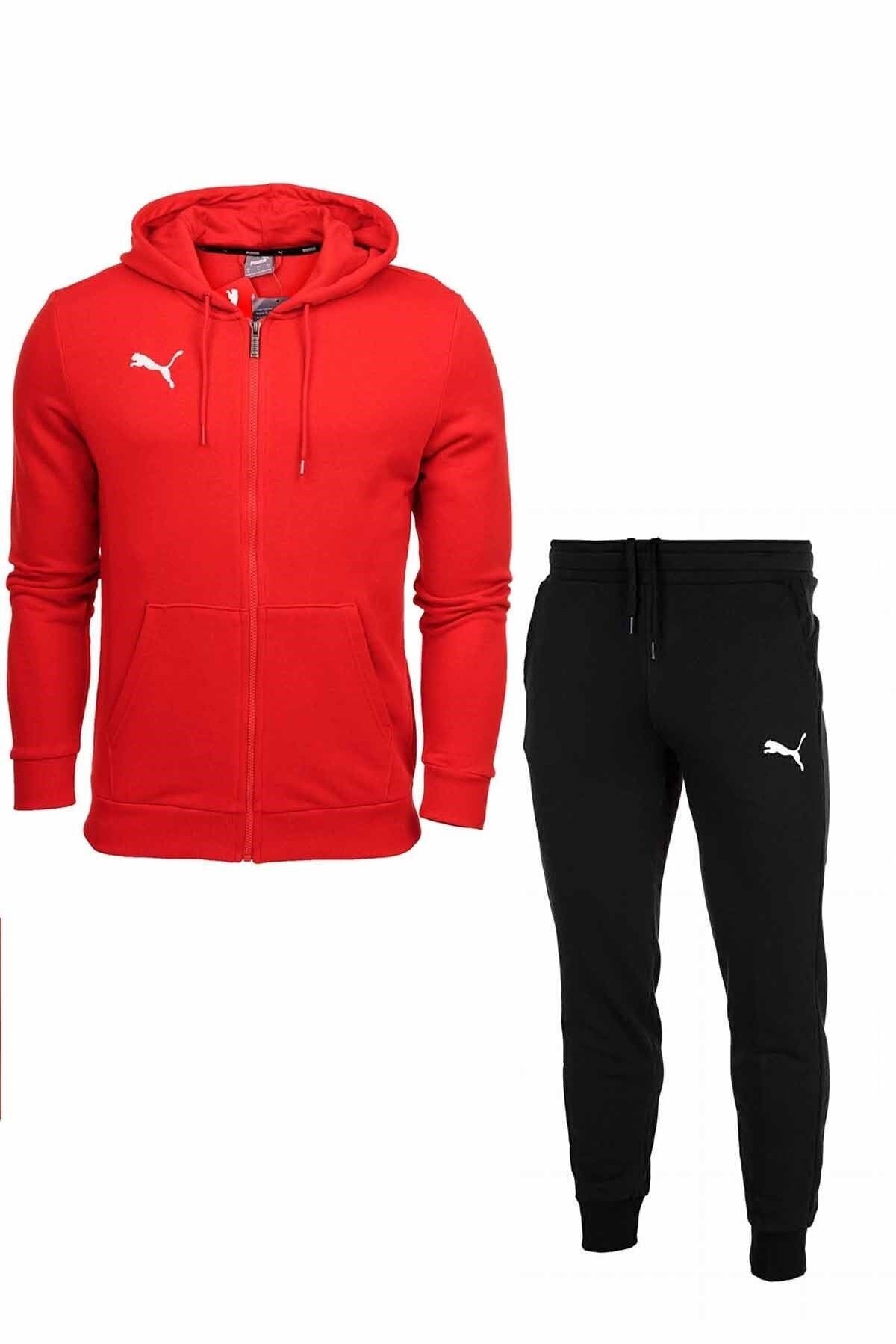 Puma Sweatsuit set Red Trendyol