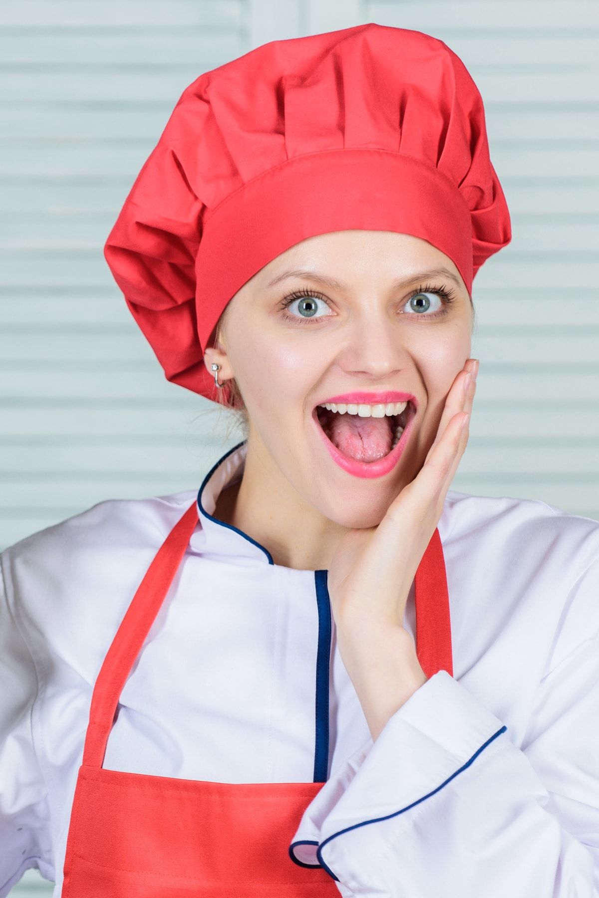 AYSHOME Ays Home Red Chef Hat Cap Bonnet Trendyol