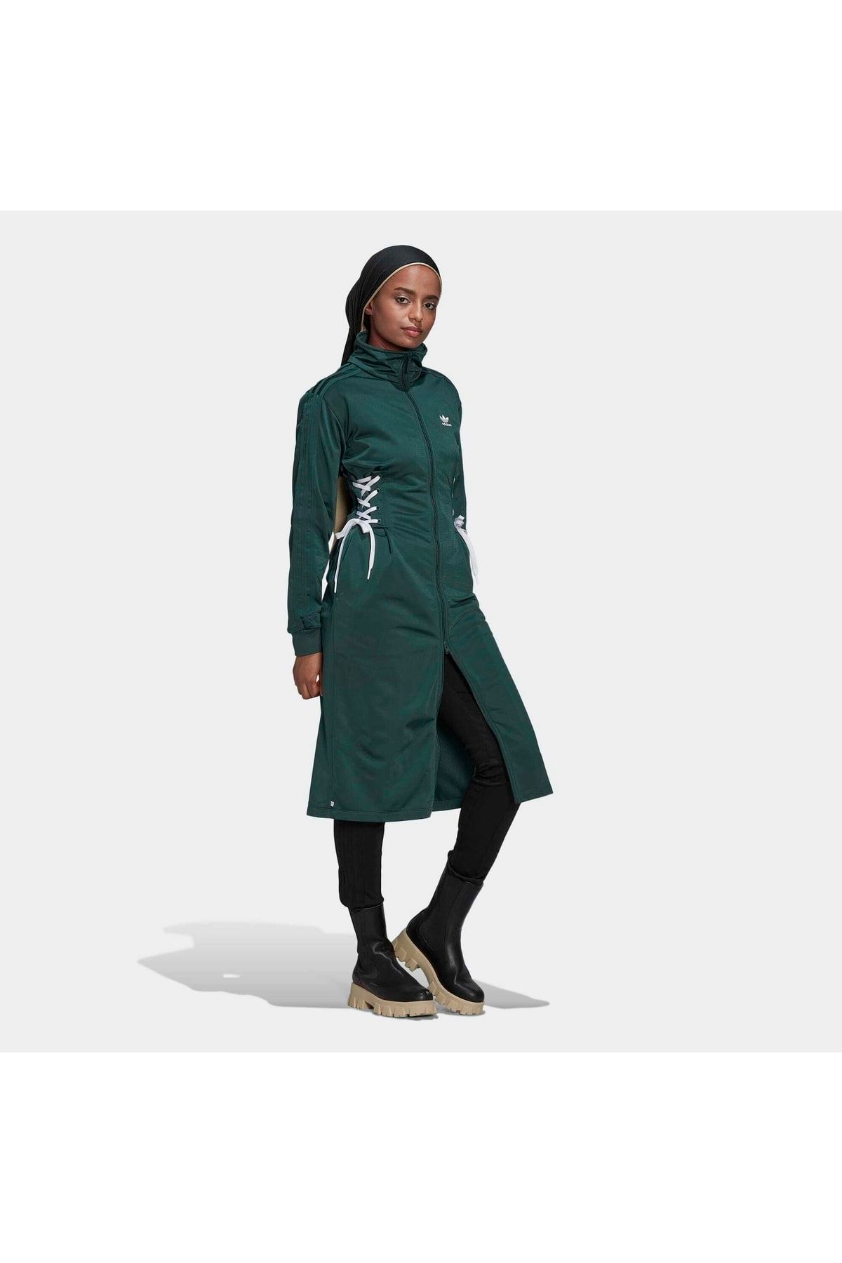 Khaki green sales adidas jacket womens