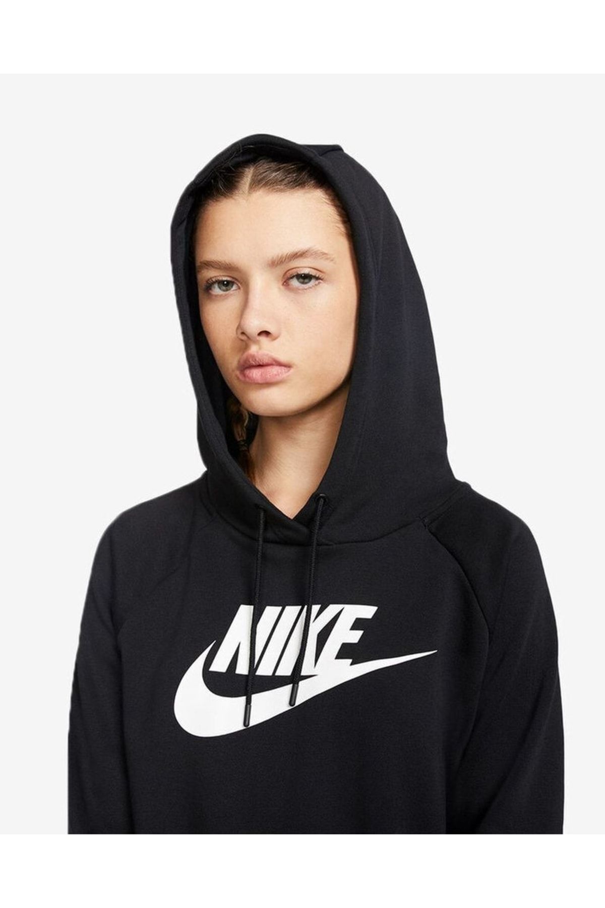 Nike W NSW Essntl Hoodie Po FLC Fleece Women Black - XS - Sweaters