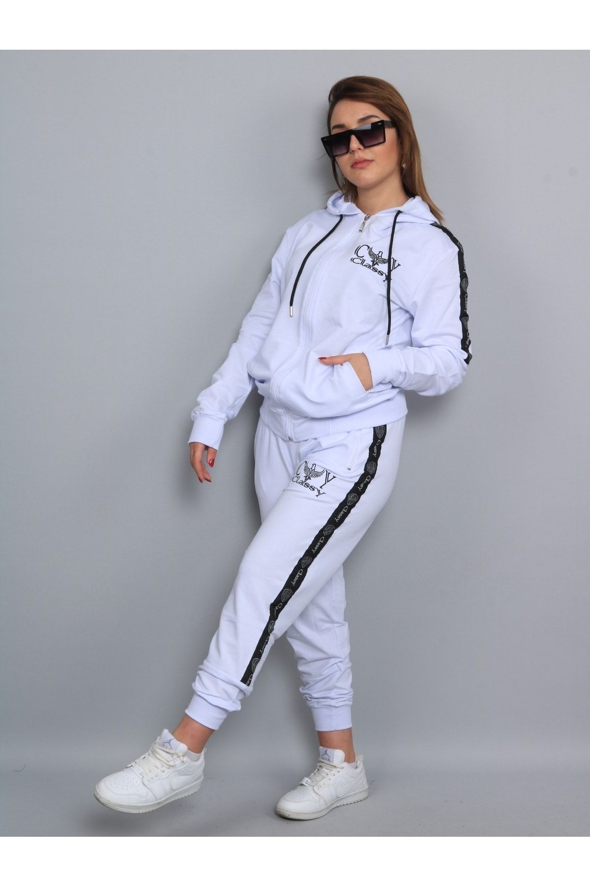 White sweatsuit set online