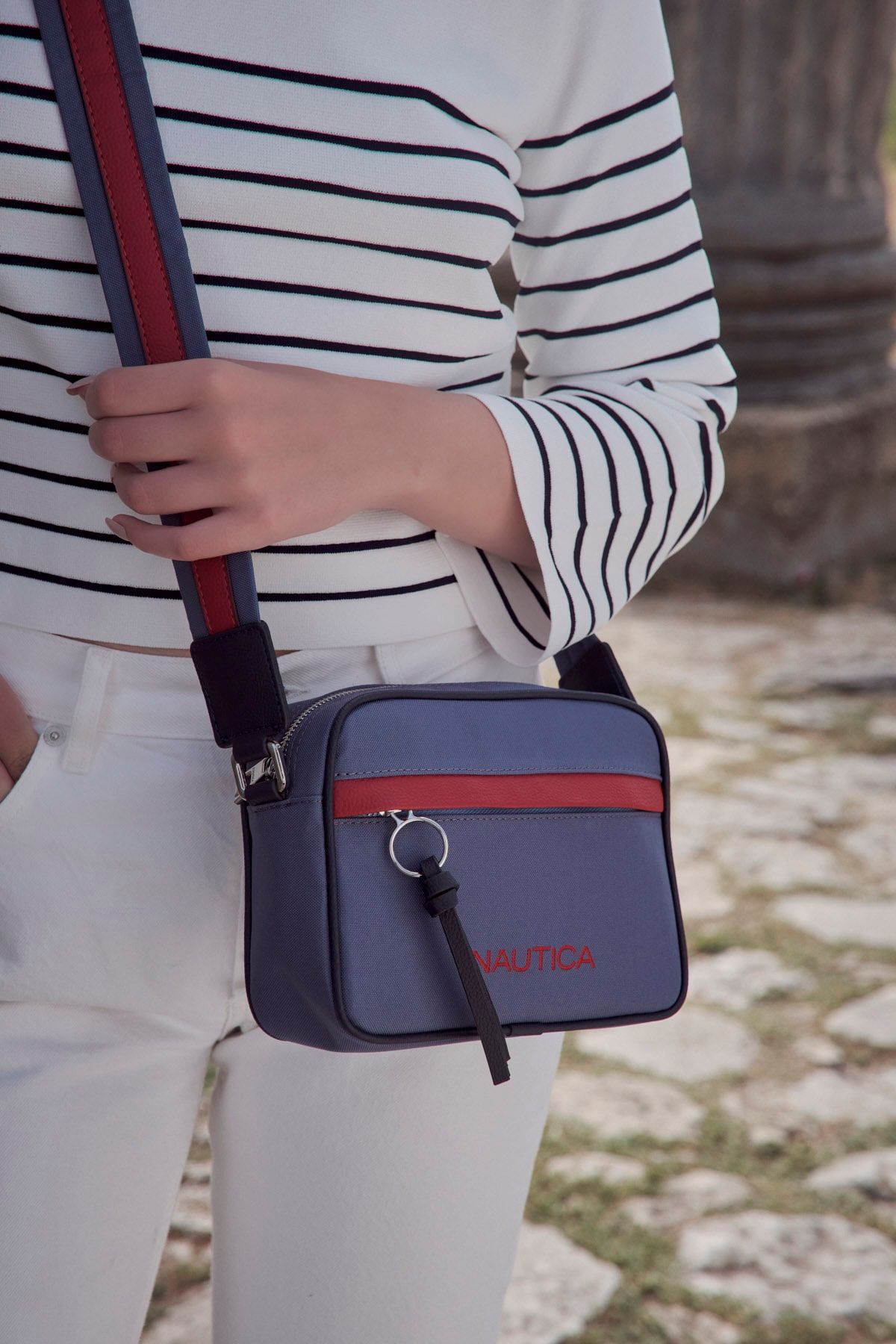 Nautica Messenger Bag Blue Trendyol