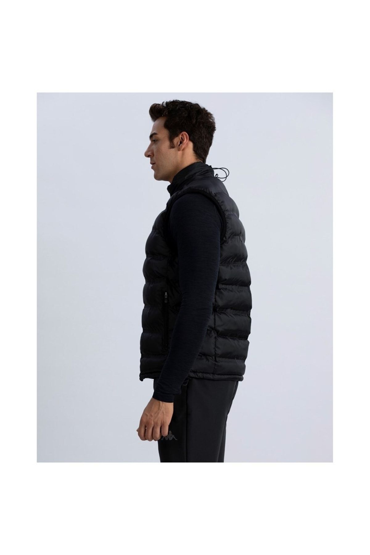 Kappa Jacket Black Regular fit Trendyol