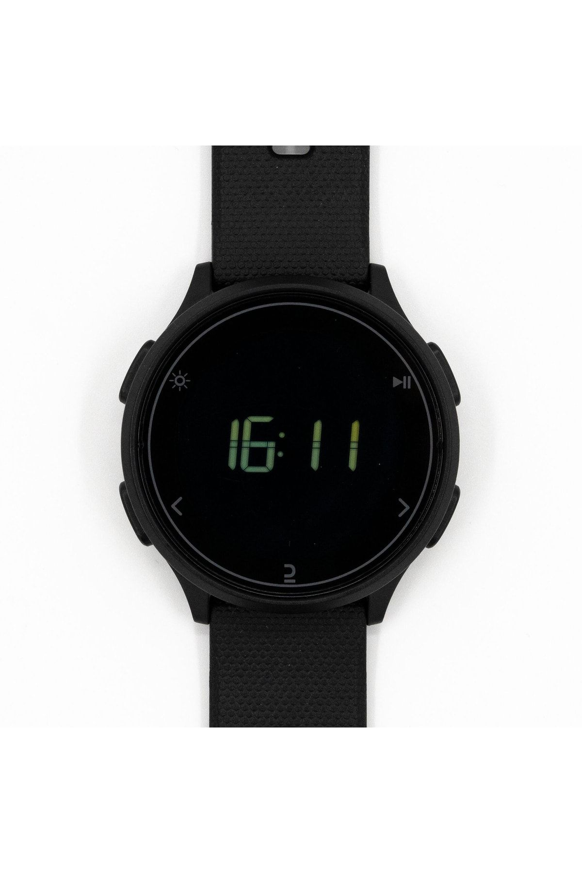 Running watch with top stopwatch