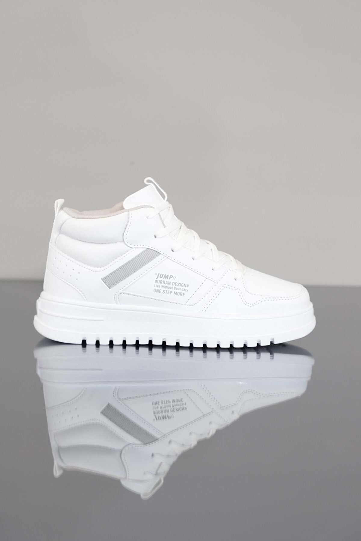 White men's sneakers, with a high sole, ultra-light - AD540