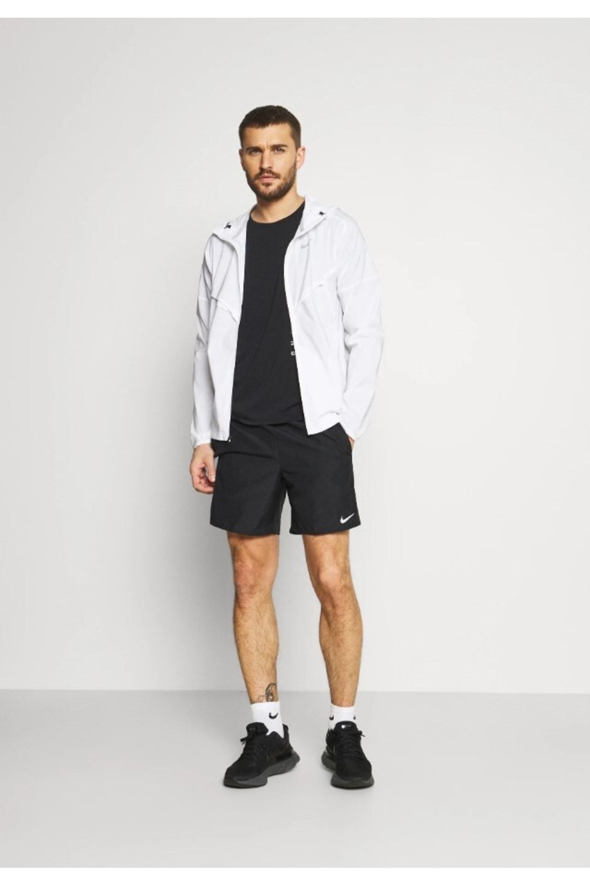 Nike Windrunner Running Full Zip Jacket Reflective Hooded Men s