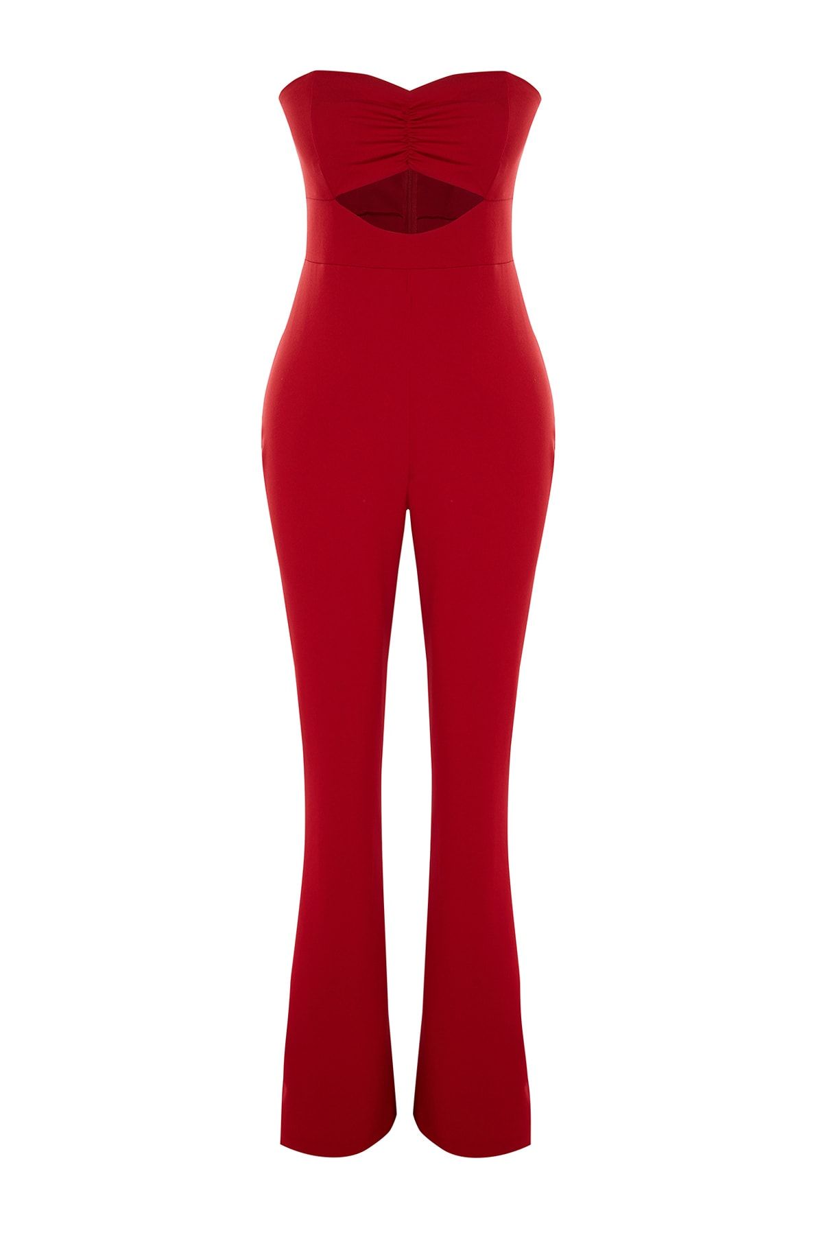 Trendyol Collection Jumpsuit Red Fitted Trendyol