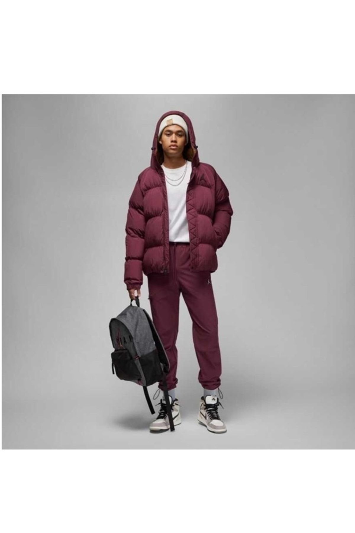 Burgundy nike shop jacket mens