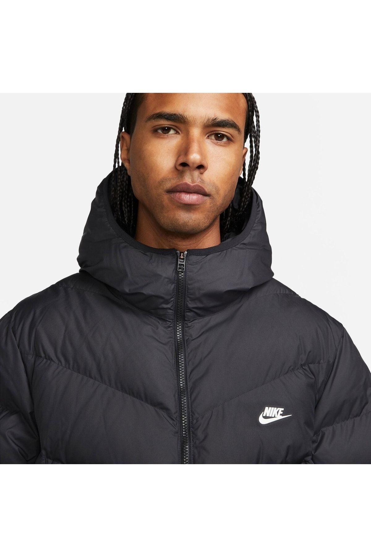 Nike mens black coat 2025