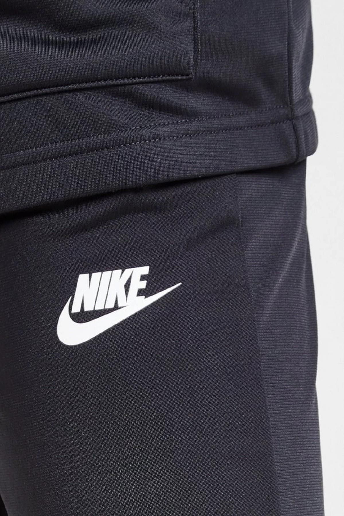 Nike Track Suit Full Zip Big Logo Zippered Unisex Black Tracksuit
