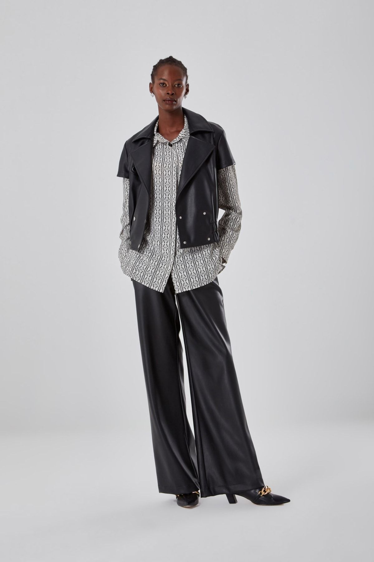 Short sleeve black jacket best sale