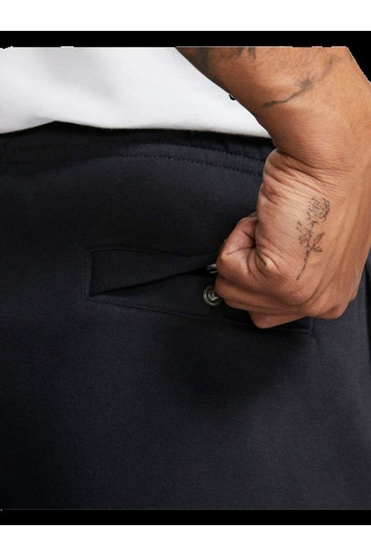 Nike mens club best sale open hem swoosh sweatpants