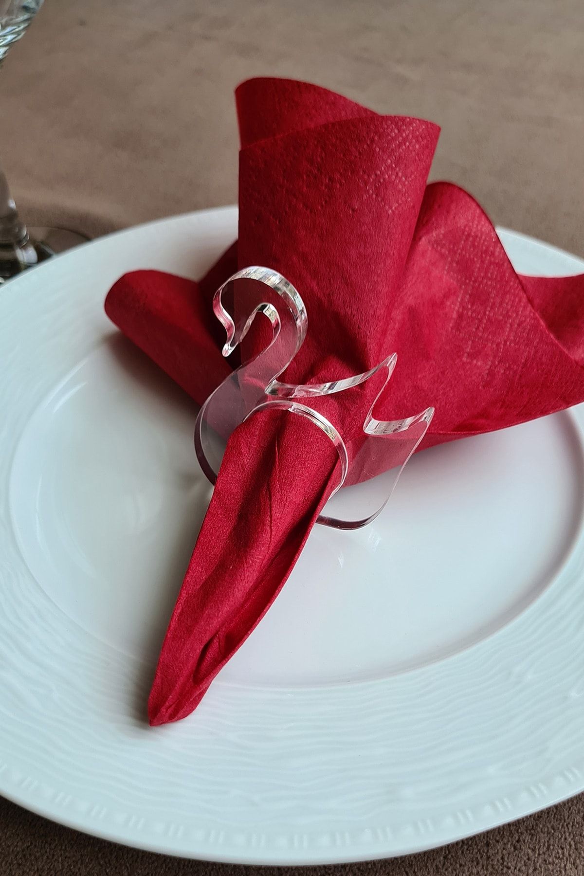 Lucite napkin best sale rings