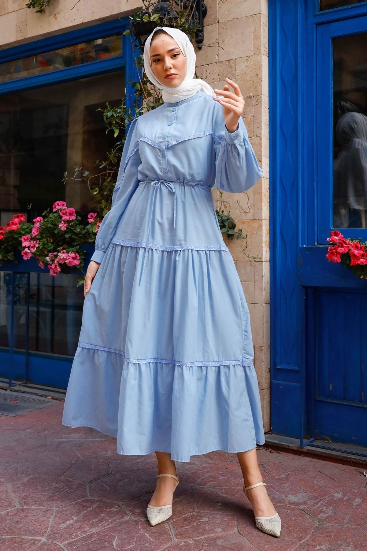 Baby blue hijab best sale dress