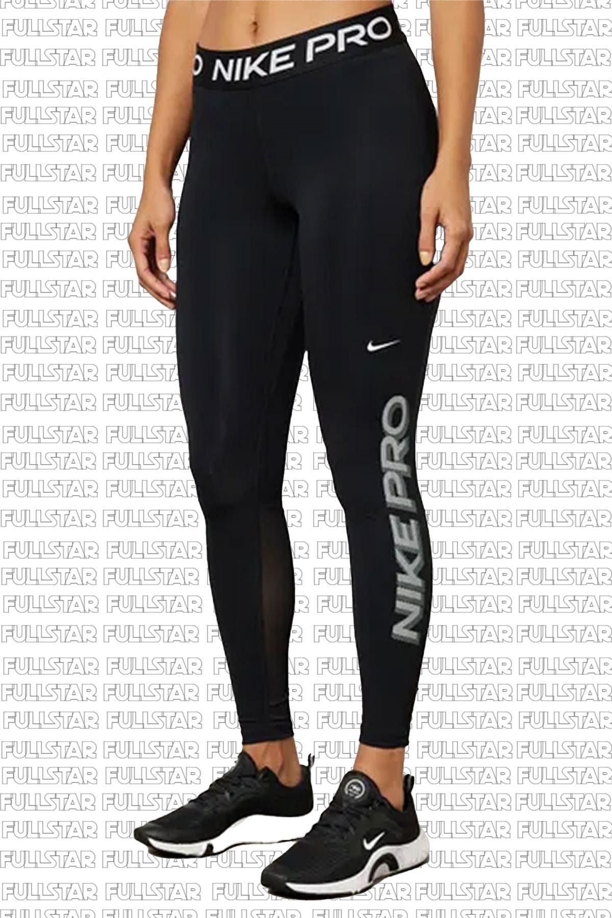 Nike Pro Dri-FIT Mid-Rise 7/8 Tights Women - cargo khaki/black/honeydew  FB5488-325