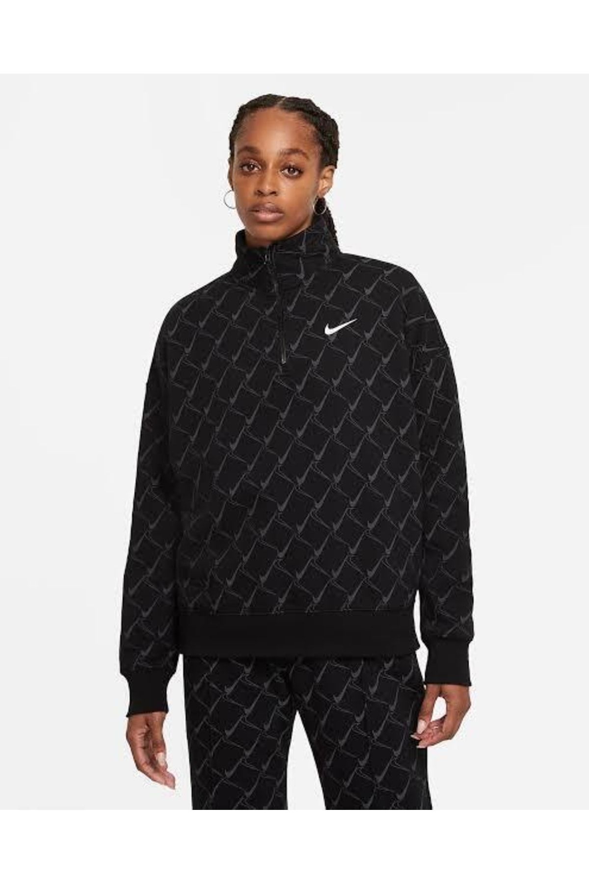 Nike fleece half zip on sale