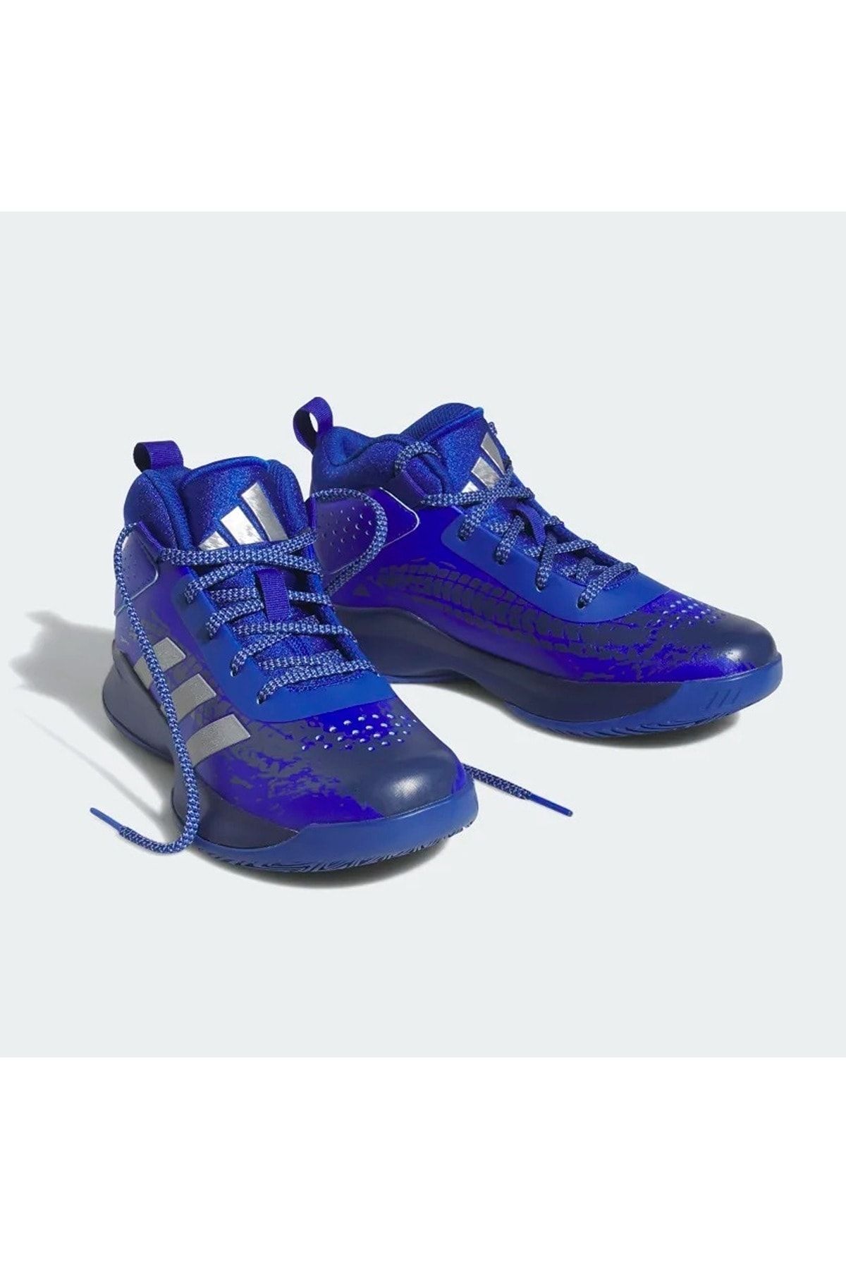 Blue and white 2025 adidas basketball shoes