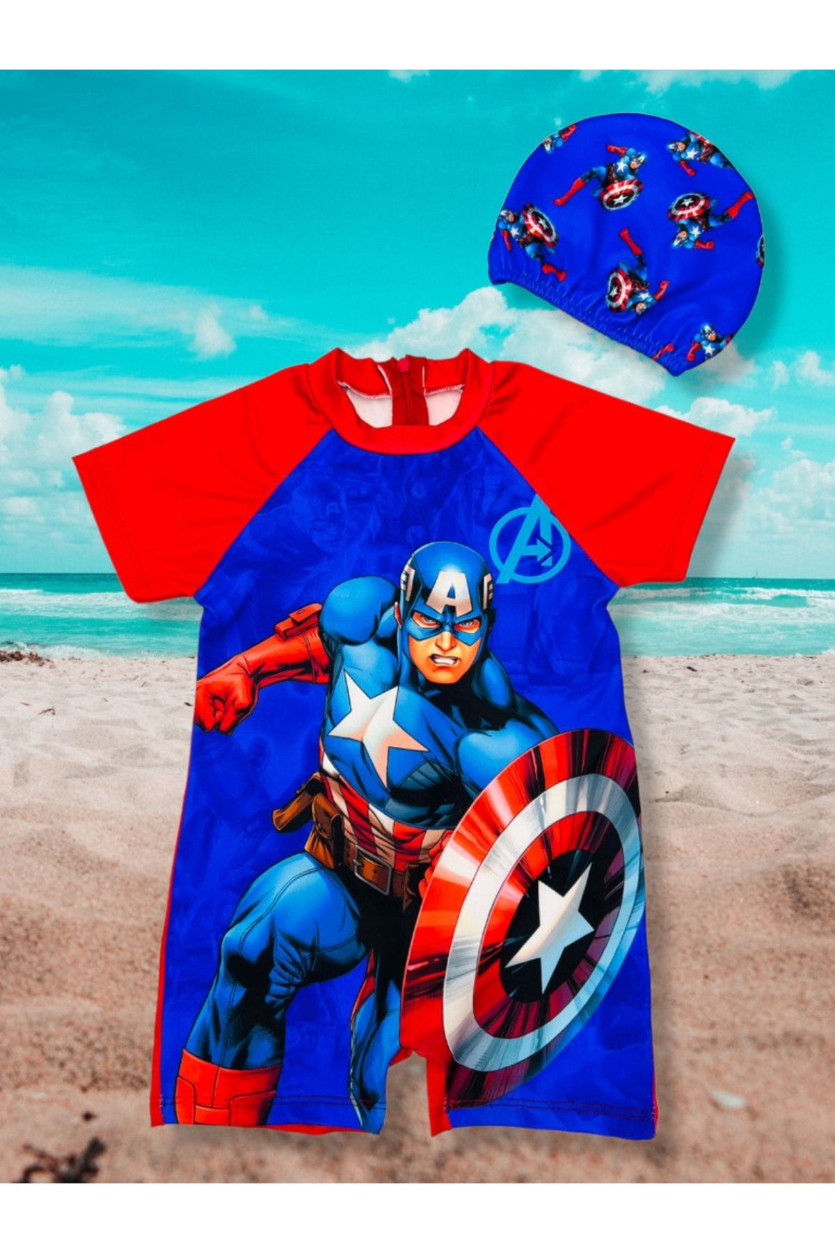 Captain america 2025 swimming costume