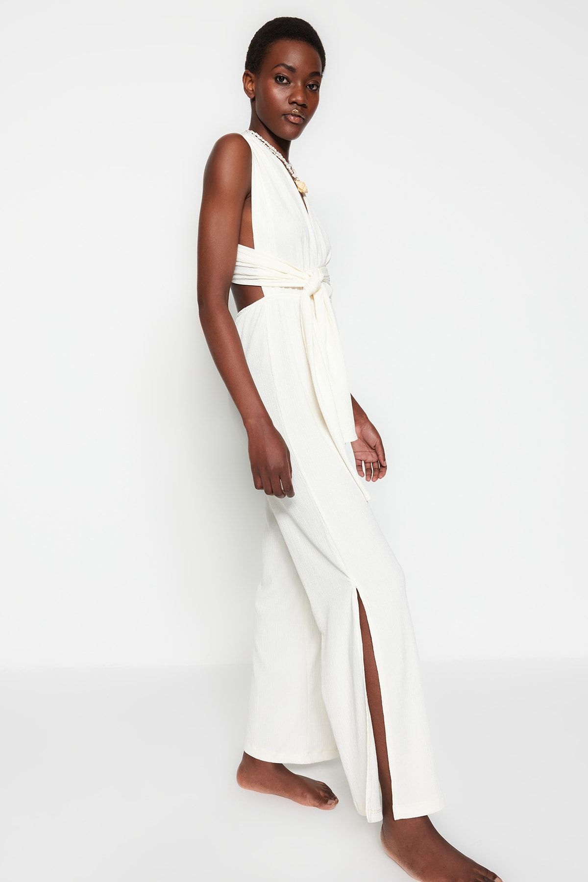 Backless sales jump suit