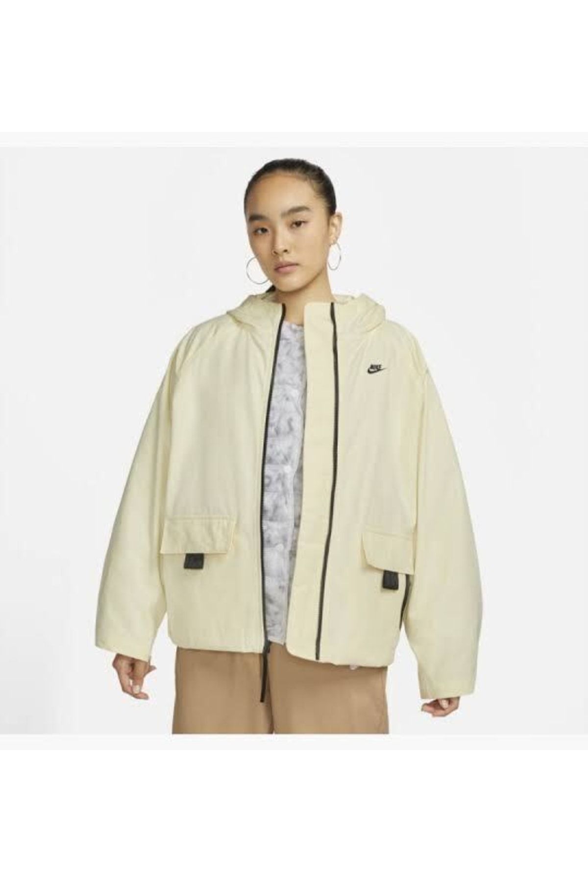 Nike cream jacket top