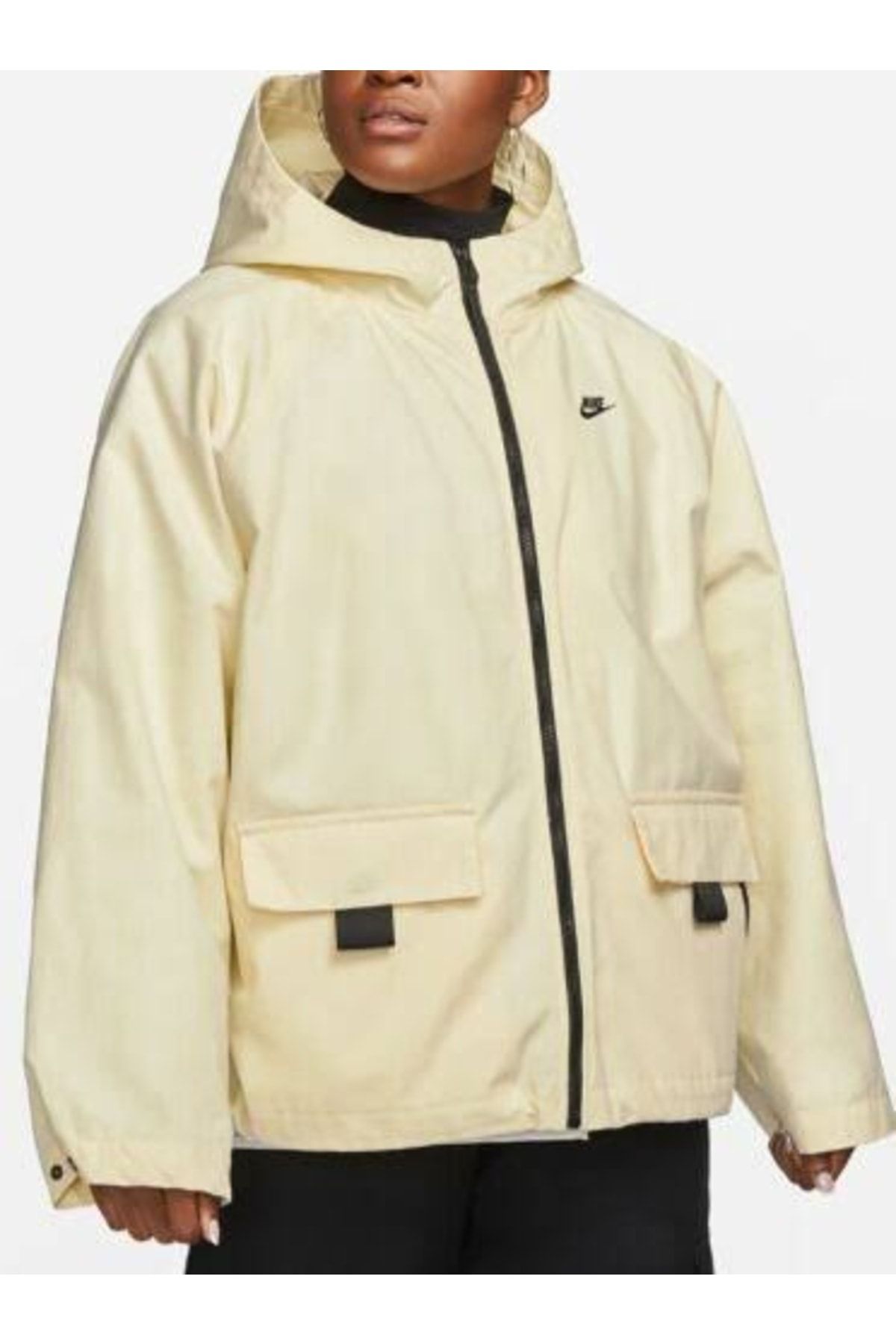 Nike Size L Sportswear Womens Therma fit 3 in 1 Jacket Cream