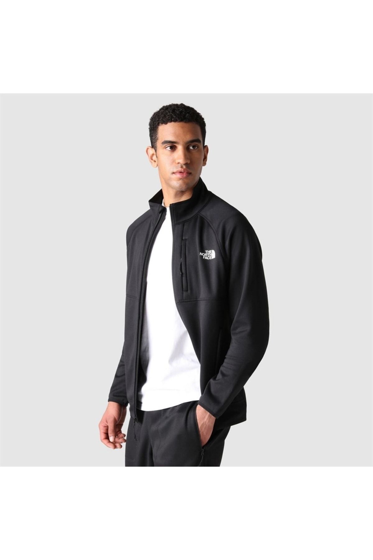 Men's black shop north face tracksuit