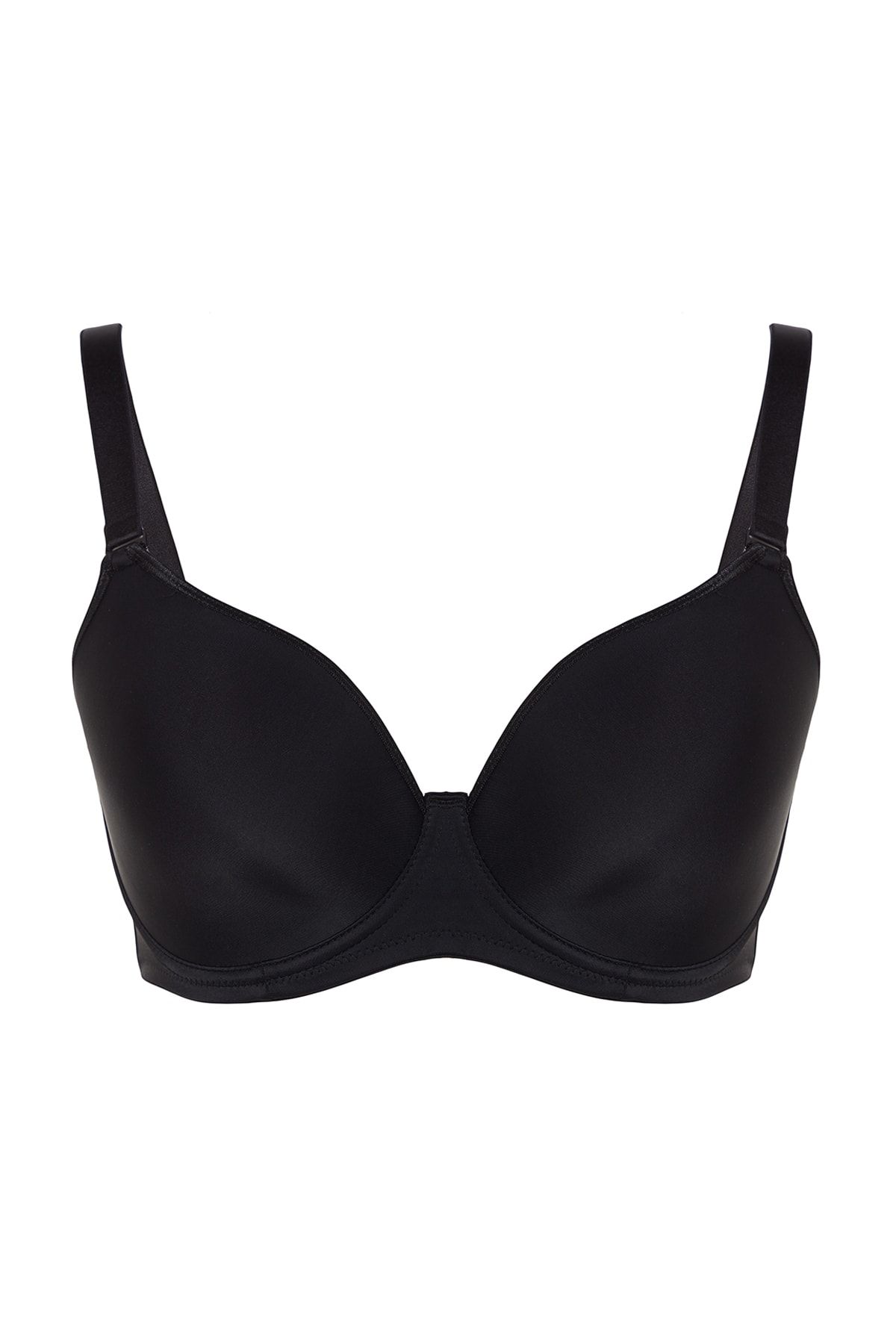 Buy Trendyol Plus Size Black Underwire Balconette Bra in Black 2024 Online