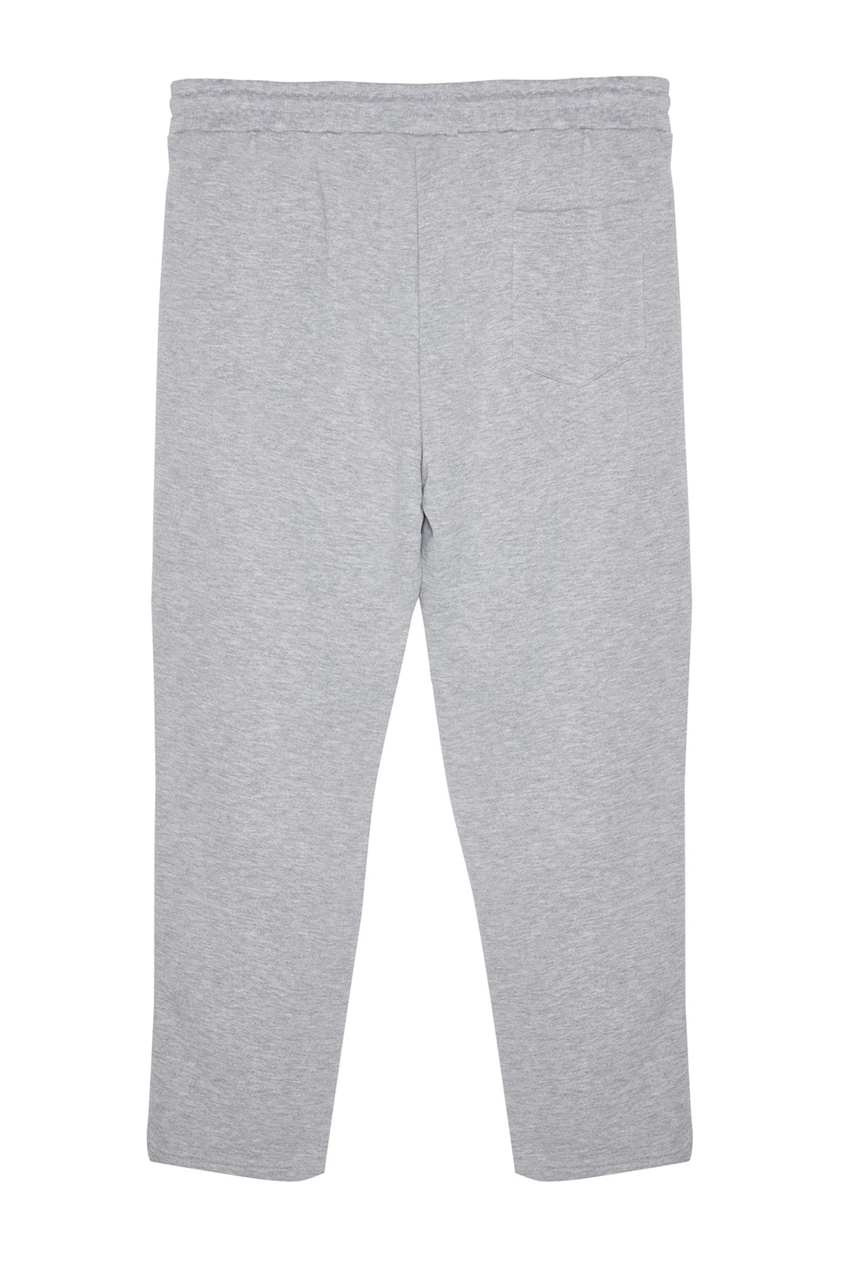 Trendyol Collection Plus Size Sweatpants - Gray - Straight - Trendyol