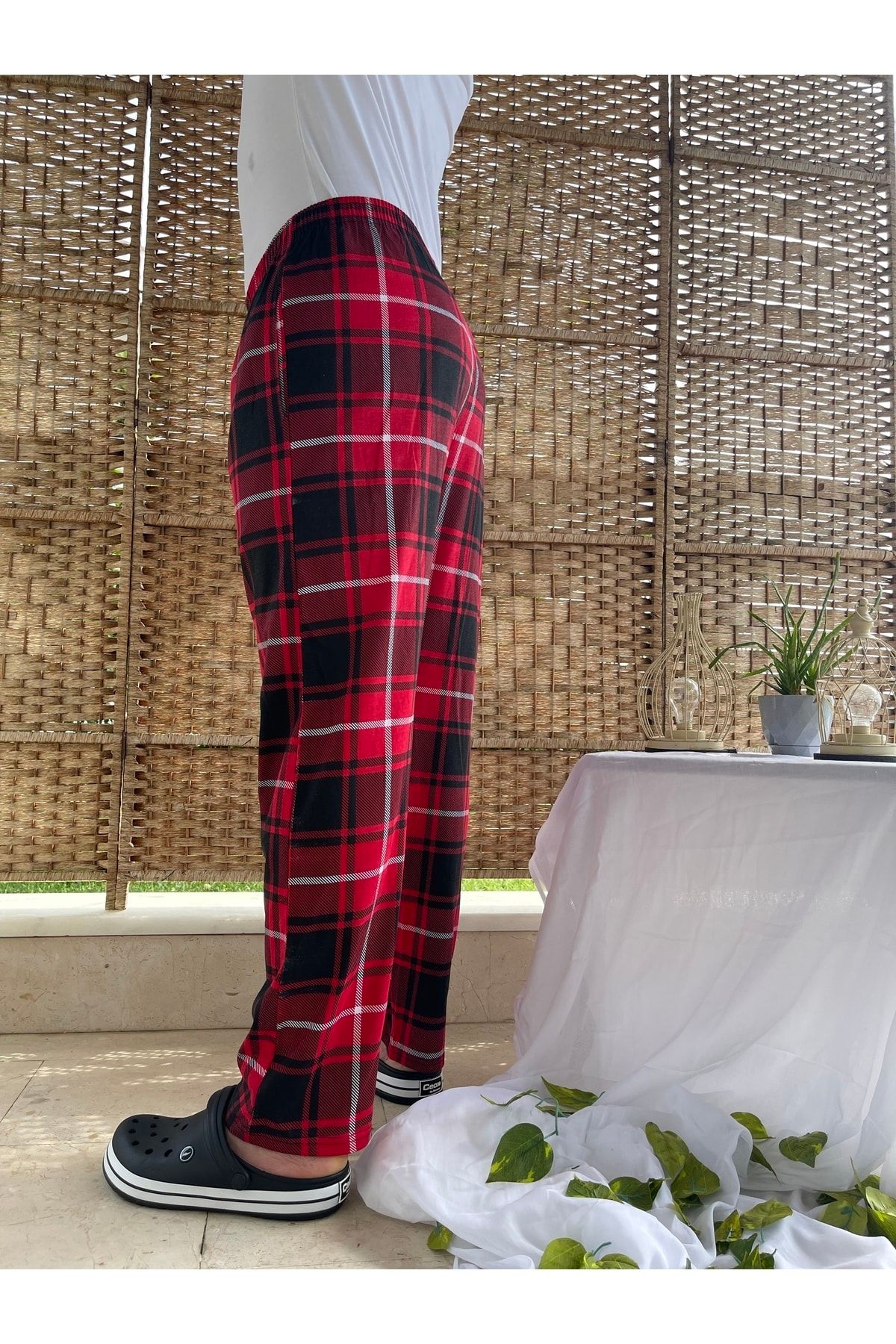 Checkered tracksuit bottoms discount