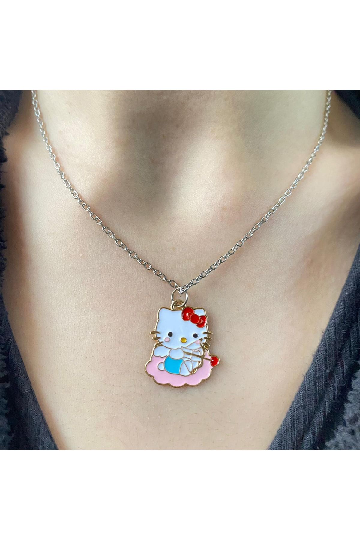 K stebek Hello Kitty Cupid Chain Necklace Trendyol