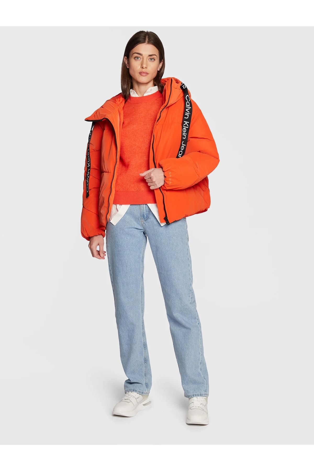 Calvin klein best sale orange coat