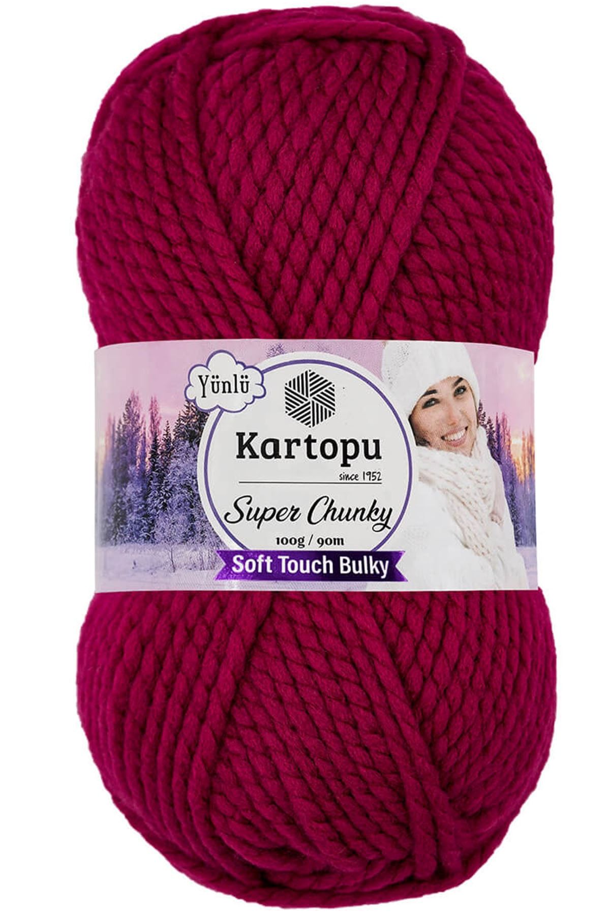 Kartopu Super Chunky Wool Hand Knitting Yarn K799 Pink