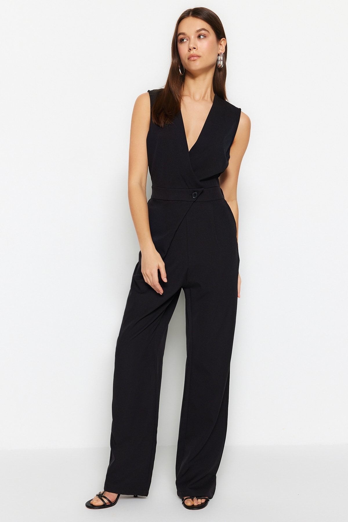 Trendyol Collection Jumpsuit Black Regular fit Trendyol