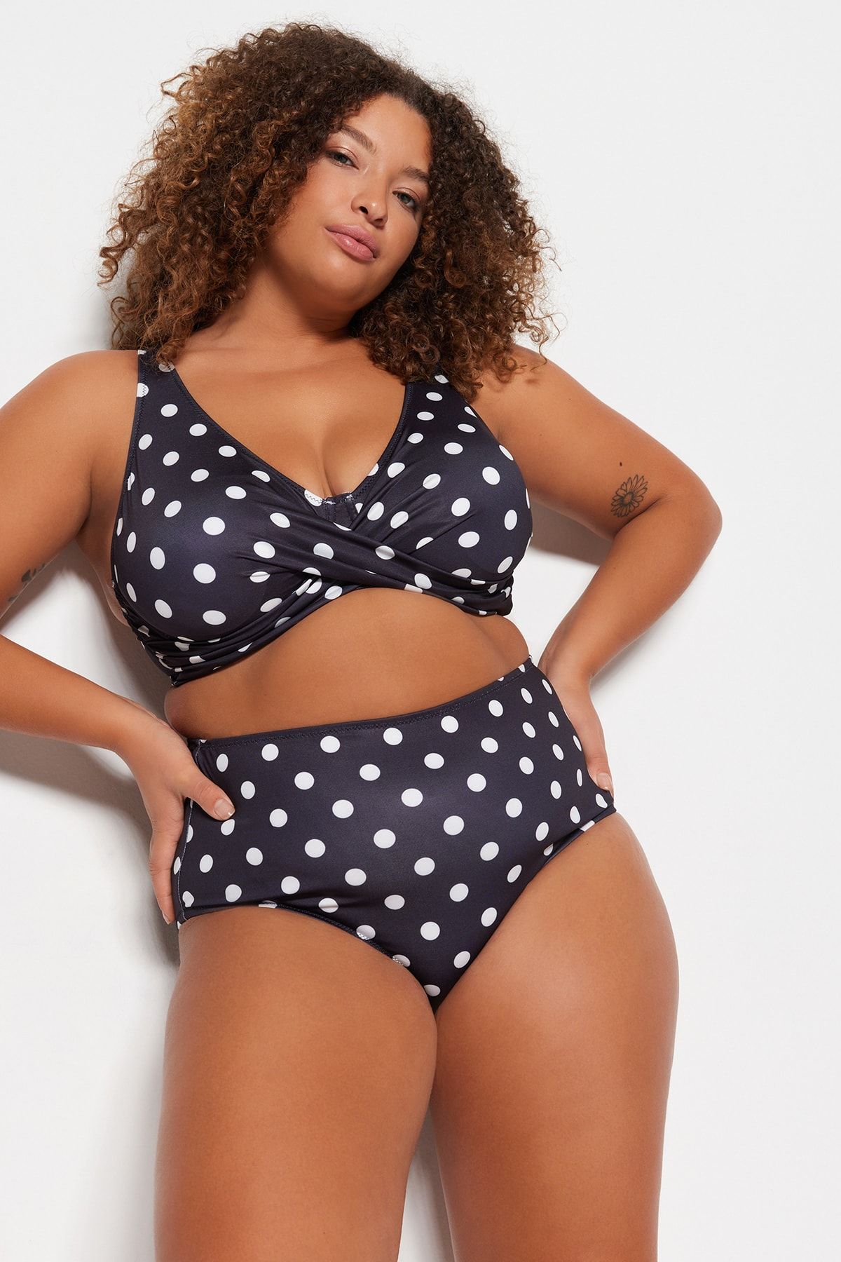 Polka dot bikini bottom discount