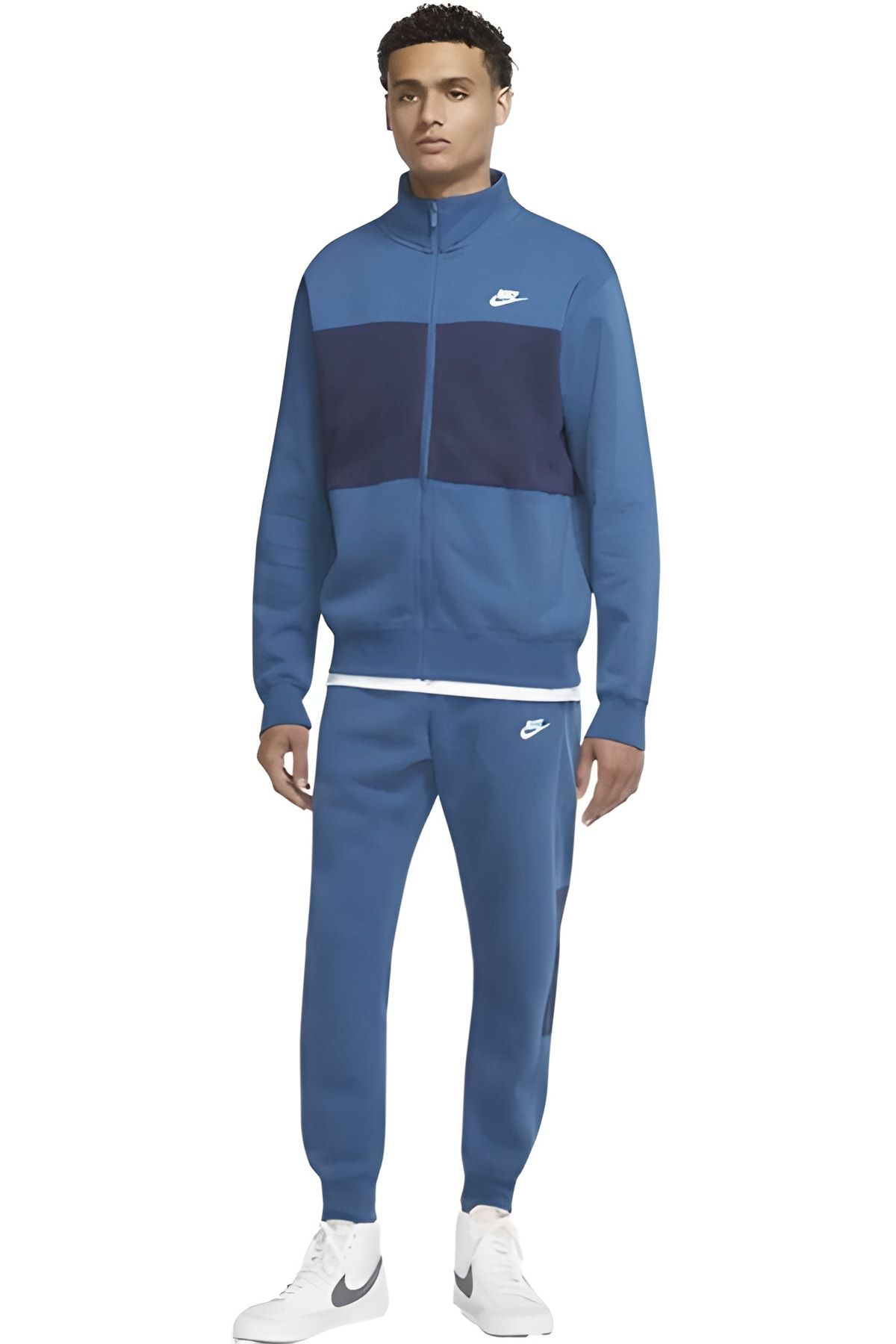 Nike sportswear men's fleece on sale tracksuit