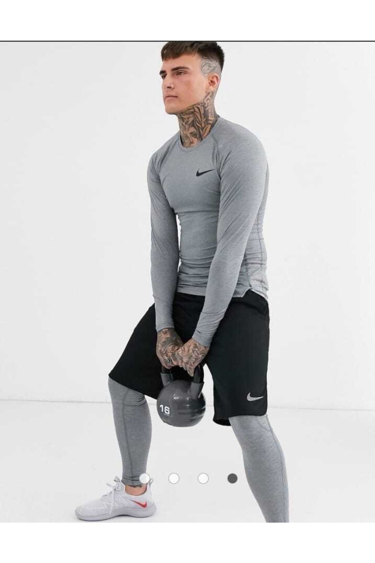 Nike pro fitted long cheap sleeve top