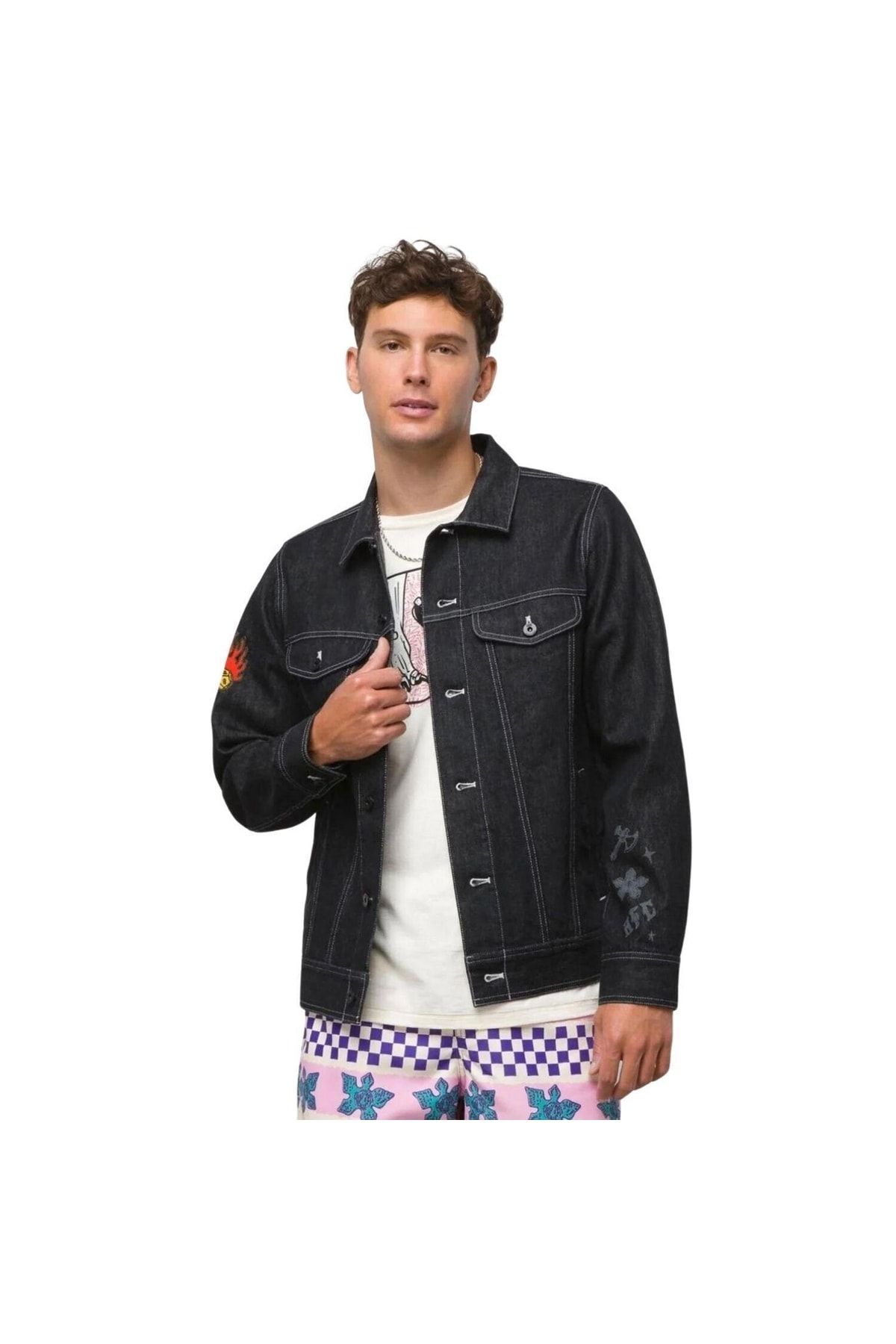 Vans jean jacket store