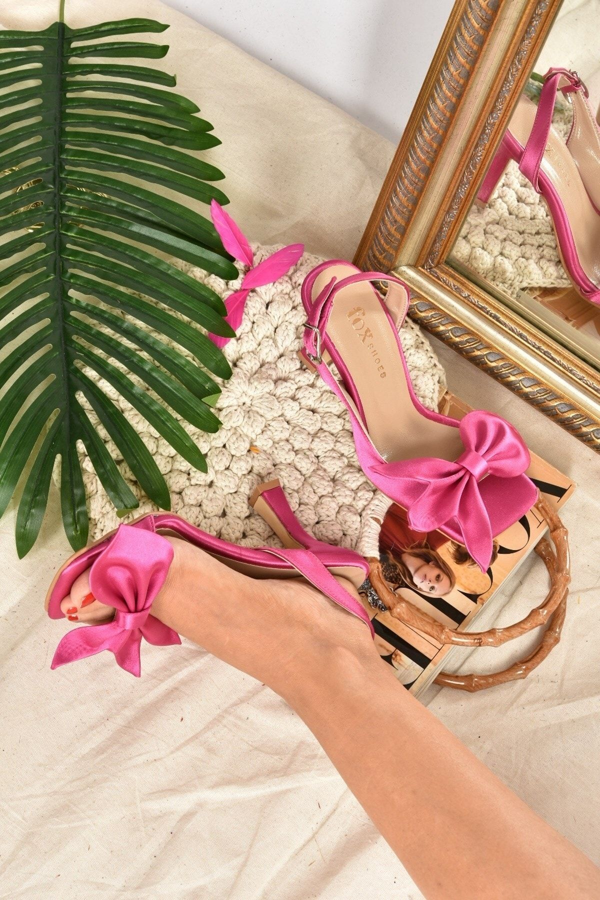 Satin 2025 ribbon shoes